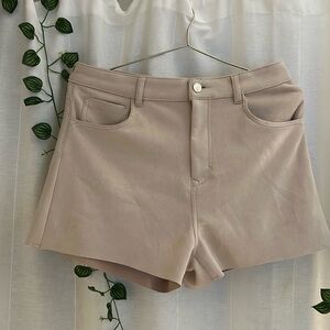 Zara faux suede shorts